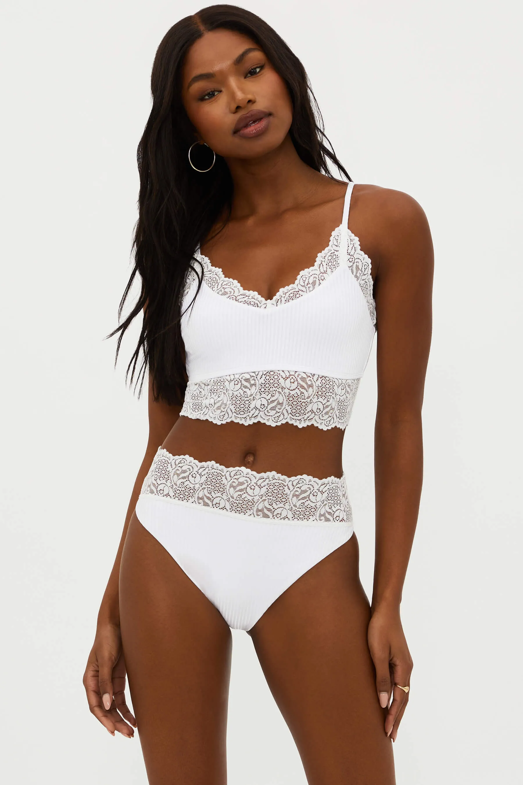Highway Lace Bottom White Beach Riot