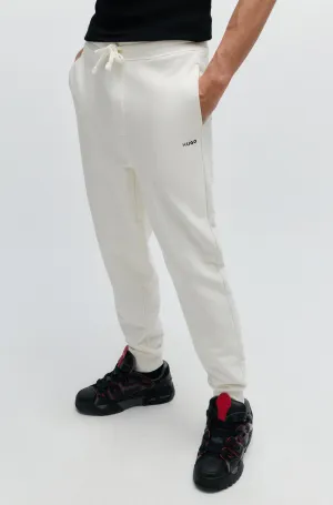 Hugo Cotton-Terry Tracksuit Bottoms With Logo Print - Men