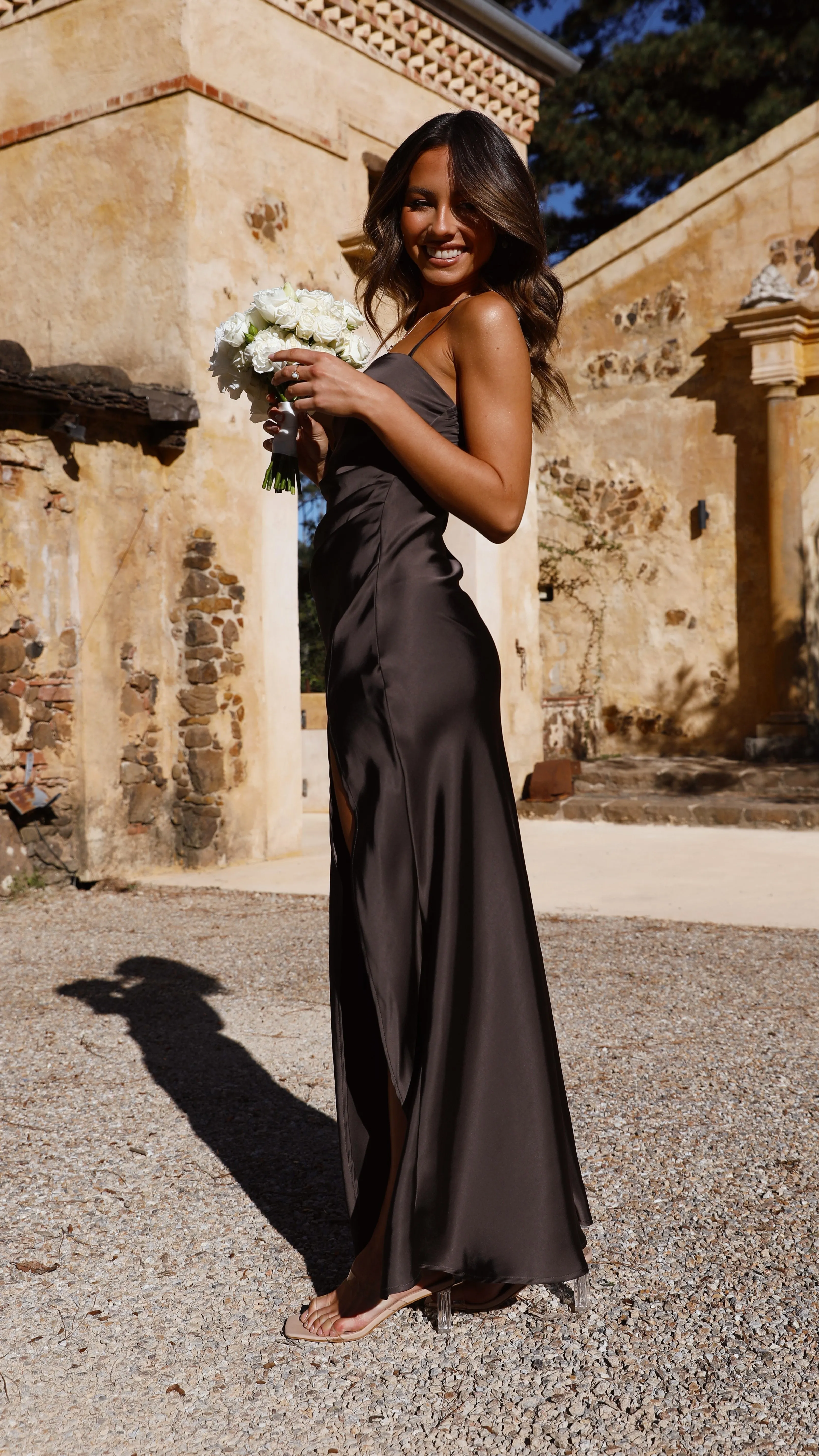 Ilana Maxi Dress - Espresso Billy J