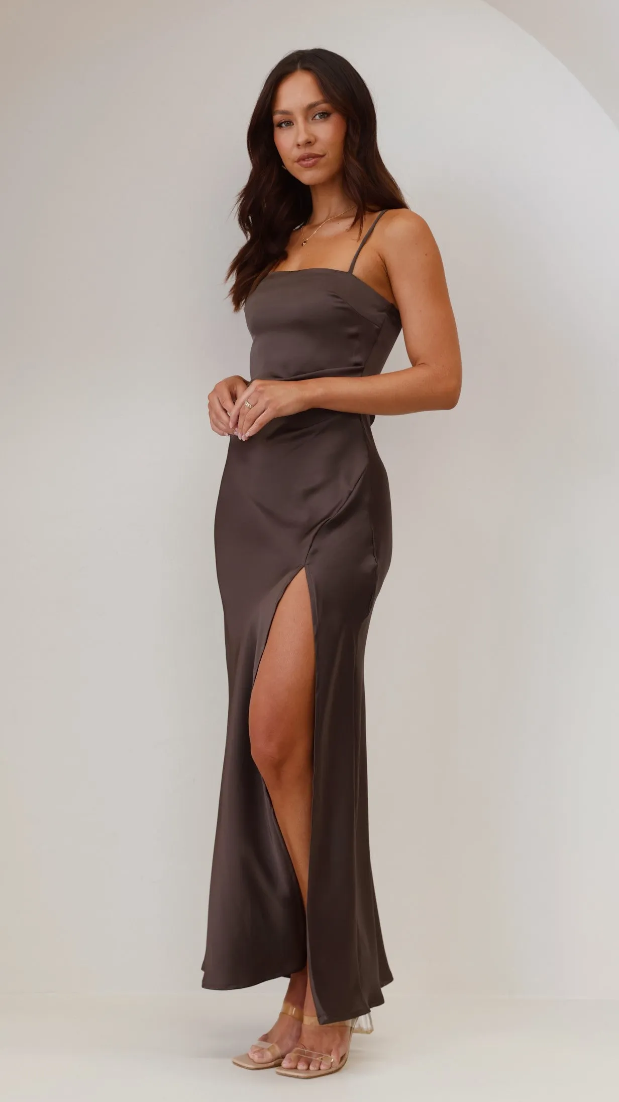 Ilana Maxi Dress - Espresso Billy J