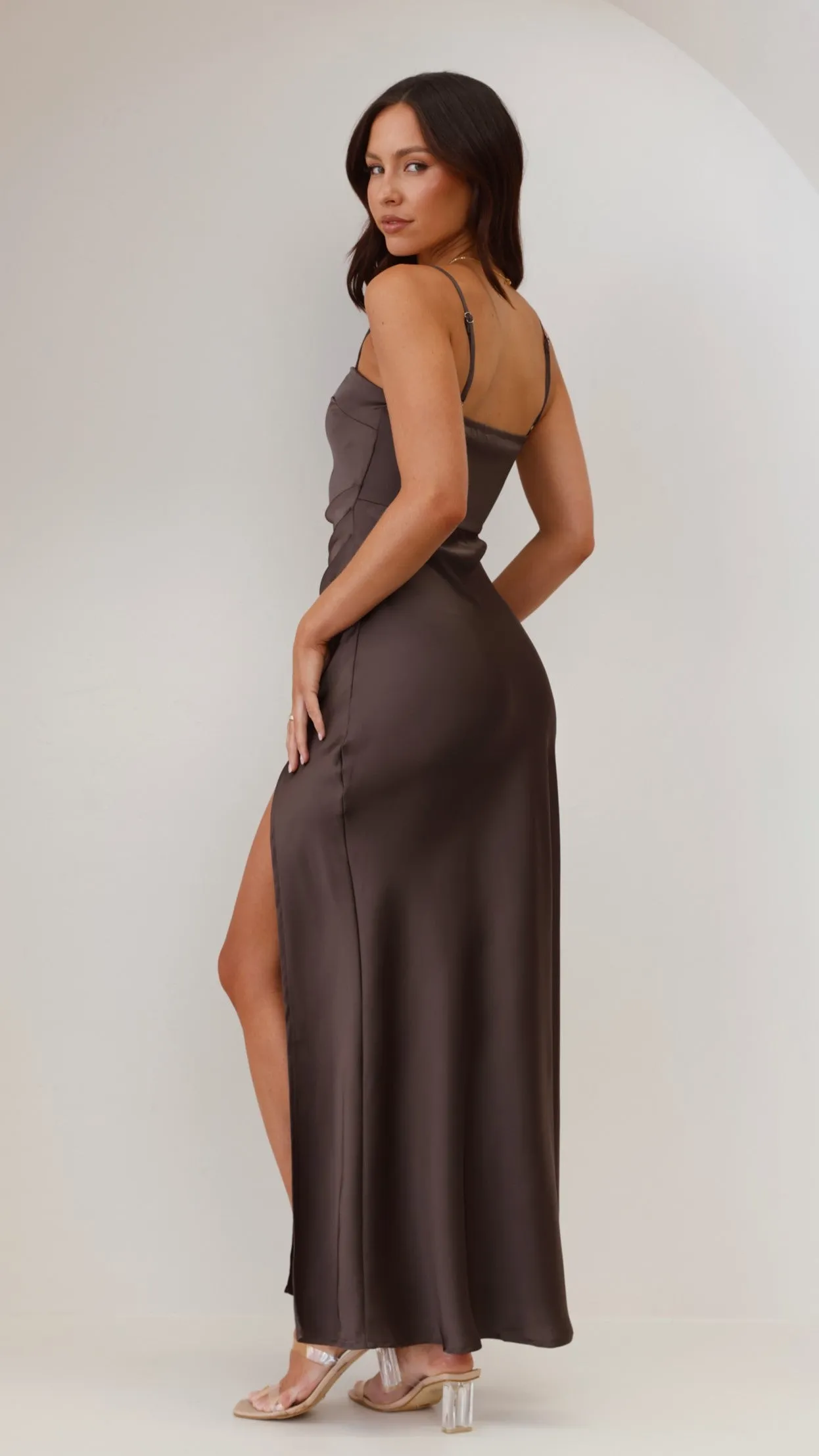 Ilana Maxi Dress - Espresso Billy J