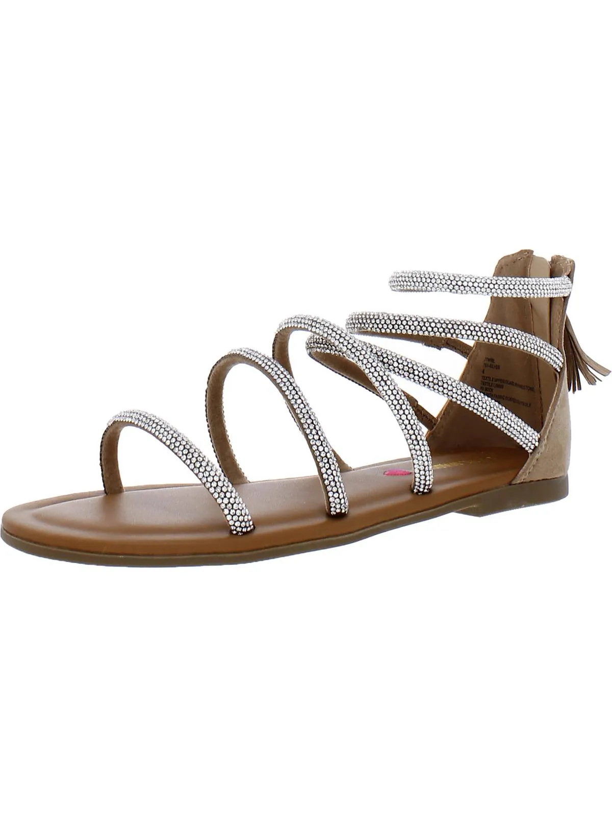 J Twirl Girls Zipper Tassel Dress Sandals