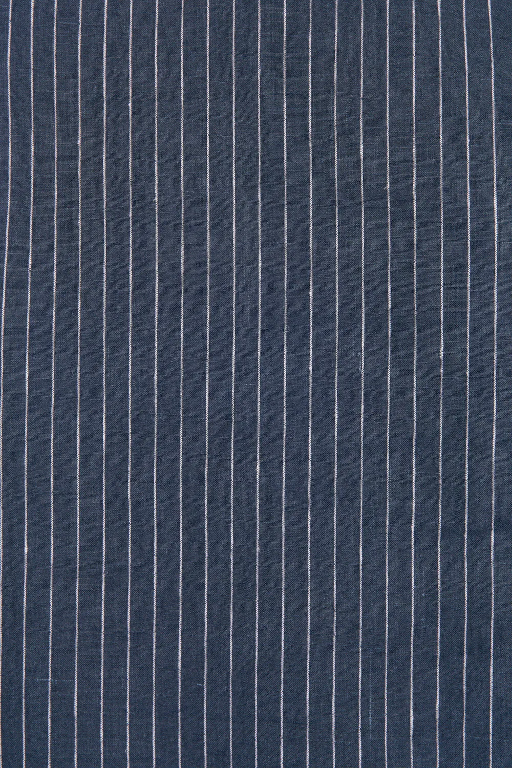 Jarla Linen Midi Dress in Pinstripe Adrift