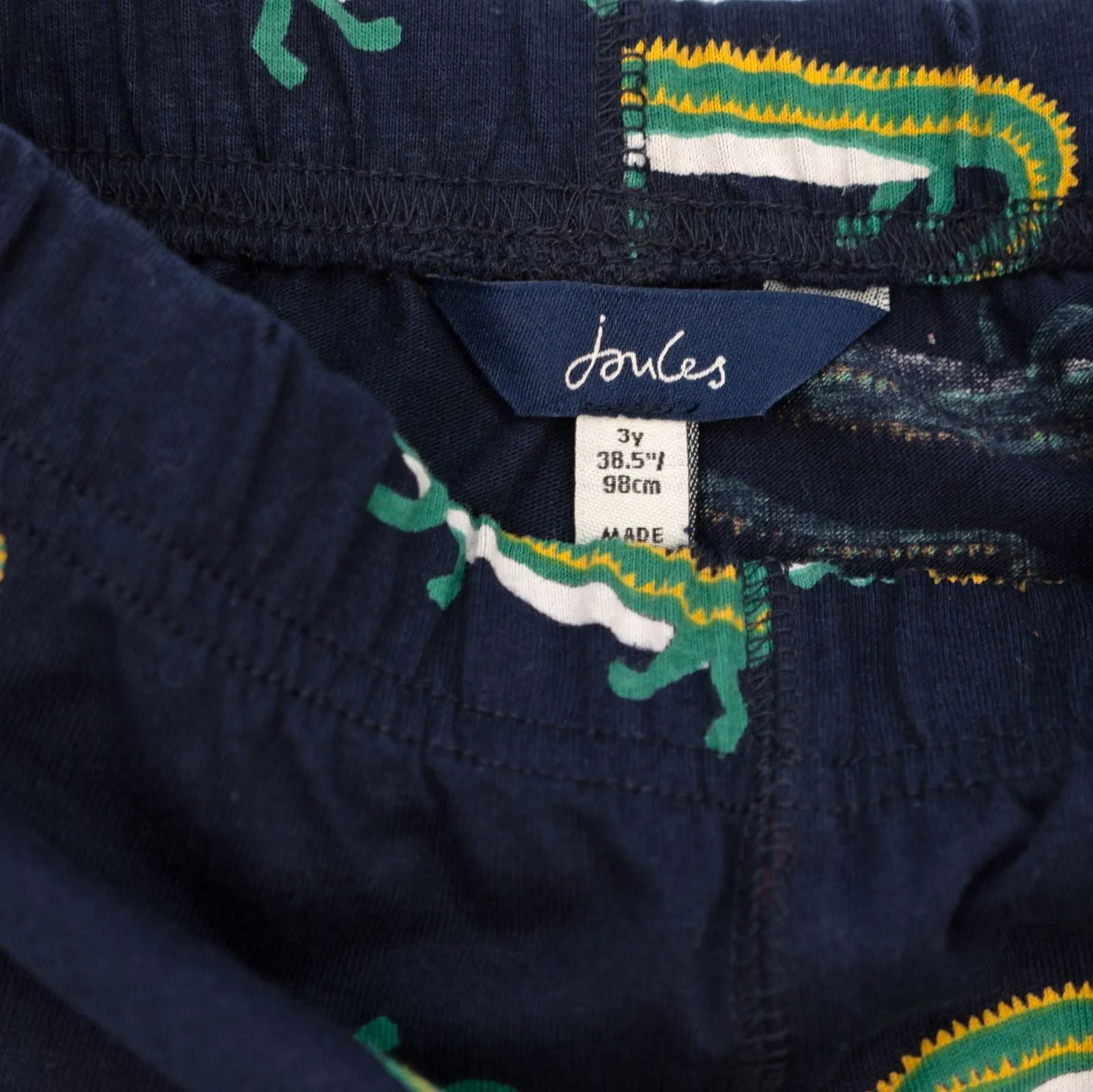 Joules Boys Navy Croc Pyjama Set