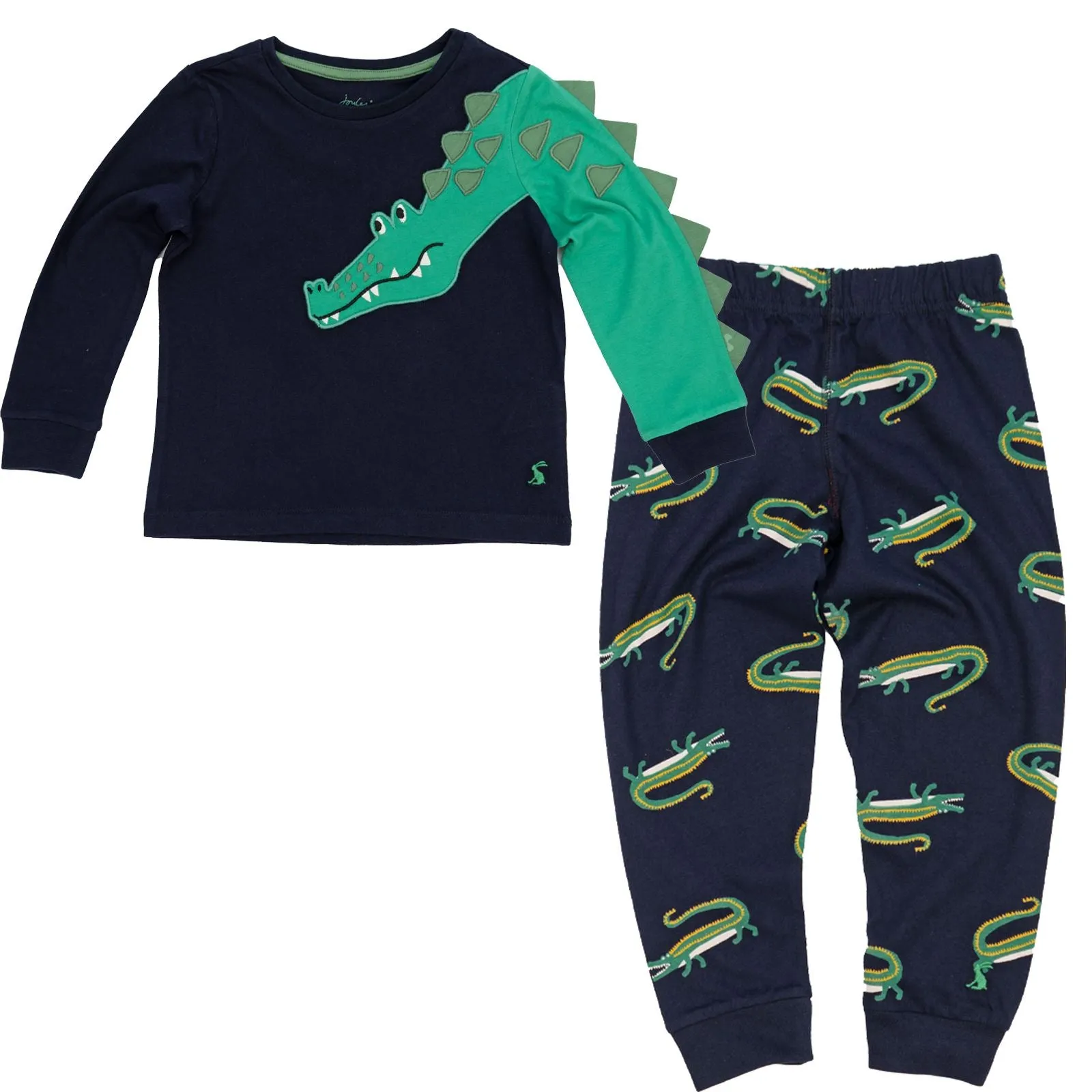 Joules Boys Navy Croc Pyjama Set