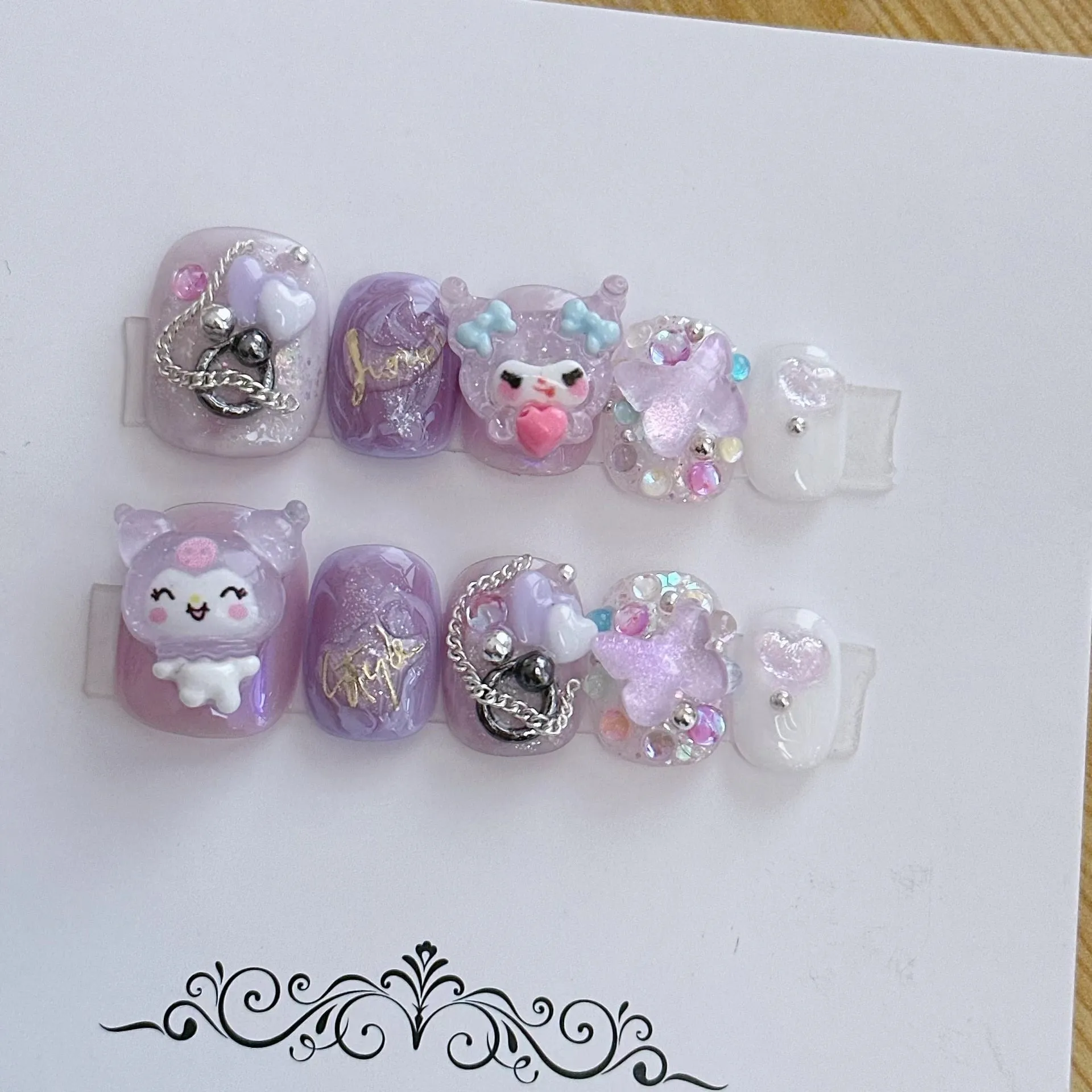 Kawaii Deco Press On Nails