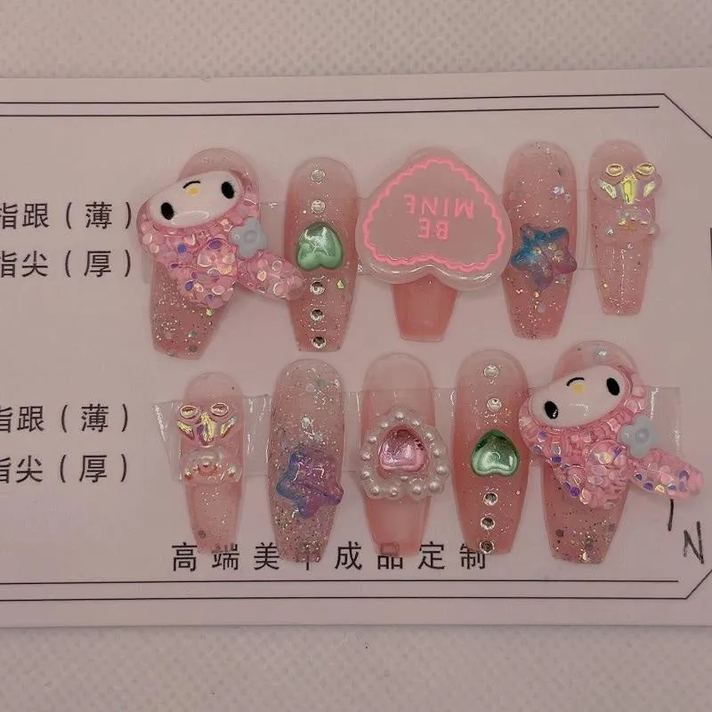 Kawaii Deco Press On Nails