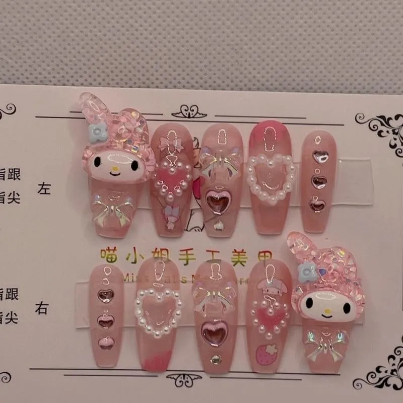 Kawaii Deco Press On Nails