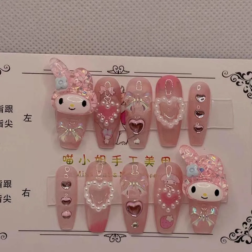 Kawaii Deco Press On Nails