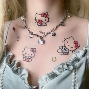 Kawaii Kitten Temporary Tattoo Pack