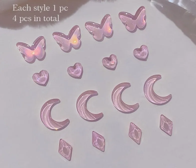 Kawaii Nail Art Sticker Gems