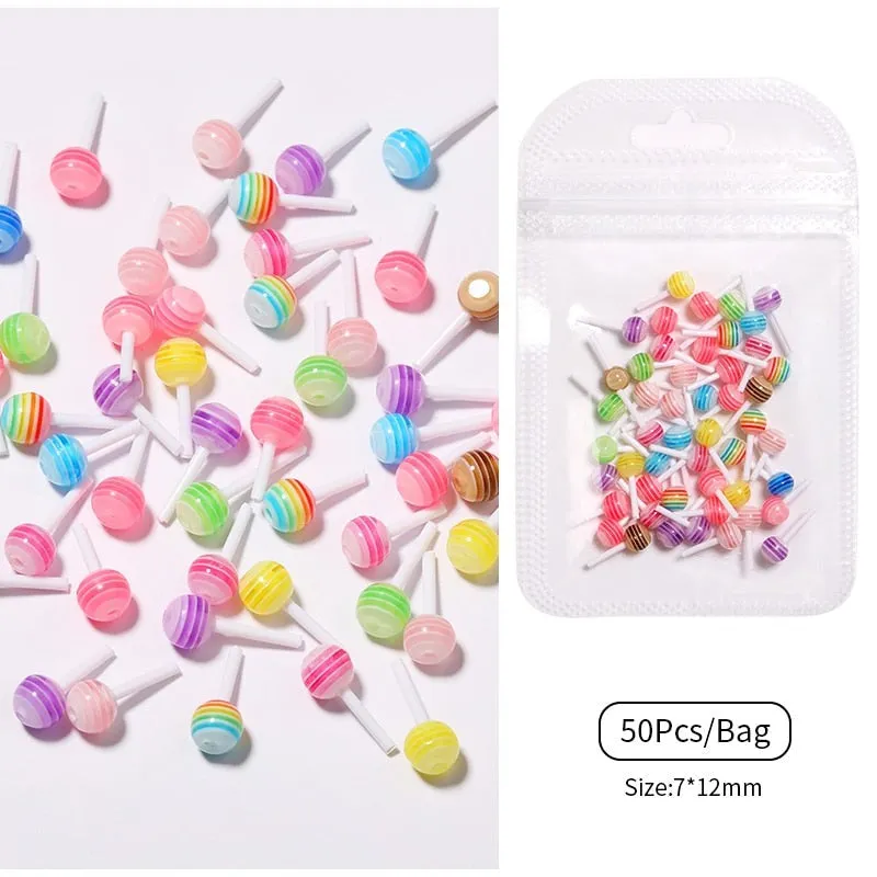 Kawaii Nail Art Sticker Gems