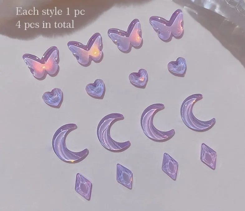 Kawaii Nail Art Sticker Gems