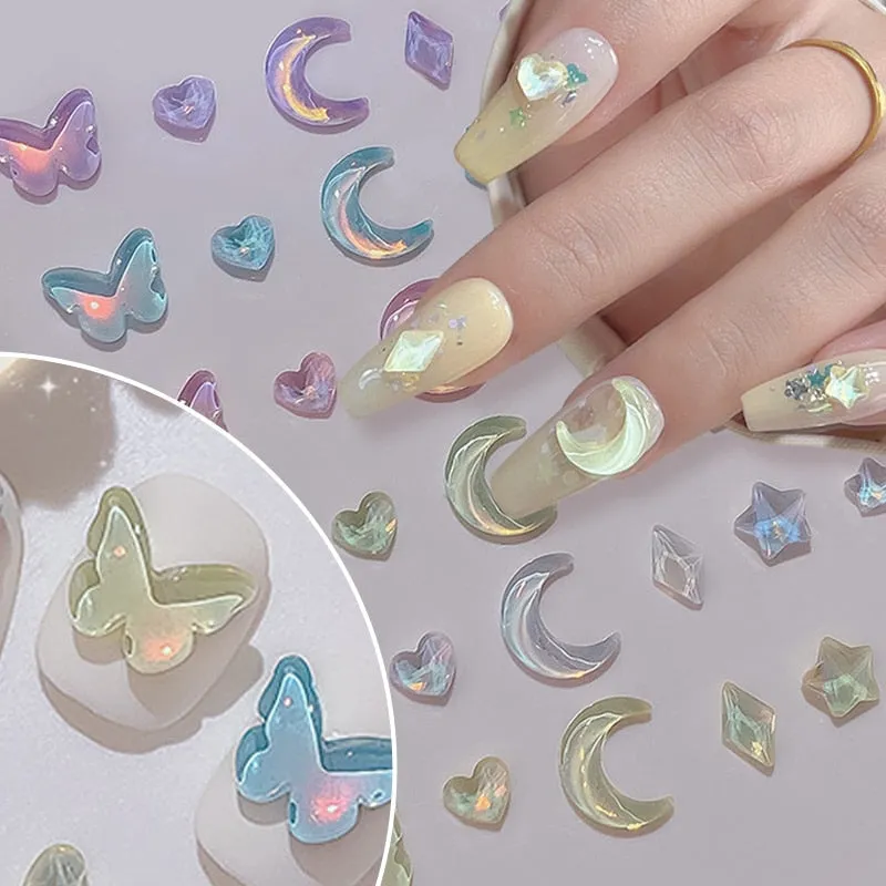 Kawaii Nail Art Sticker Gems