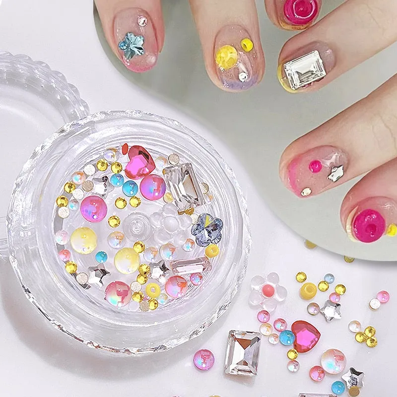 Kawaii Nail Art Sticker Gems