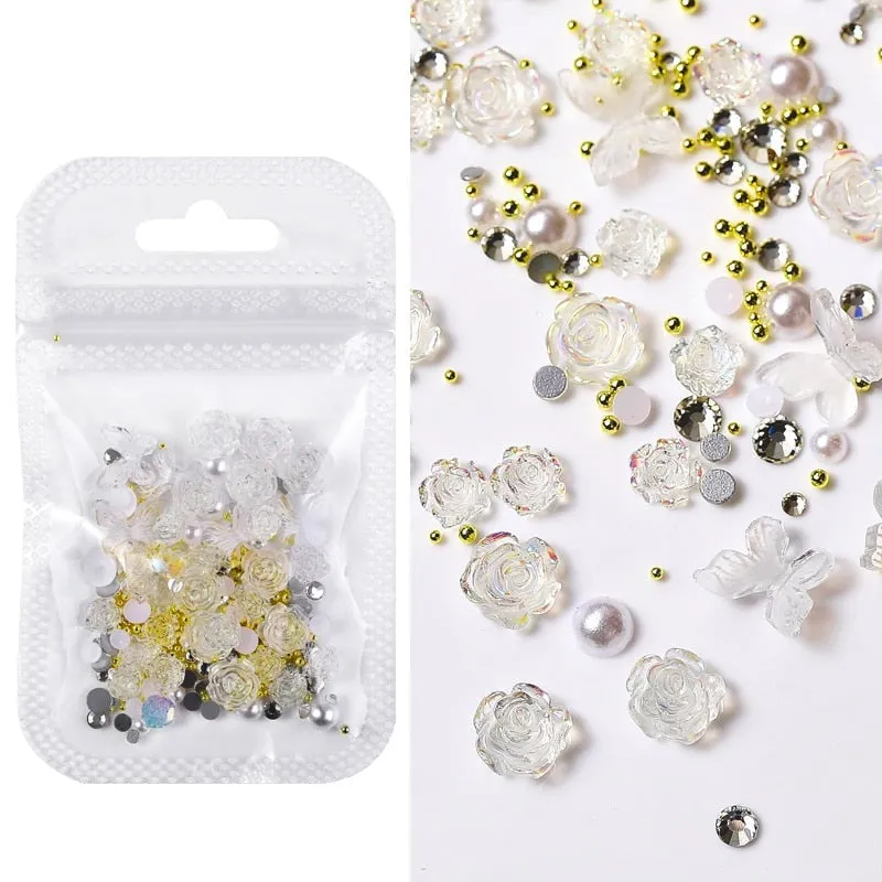 Kawaii Nail Art Sticker Gems