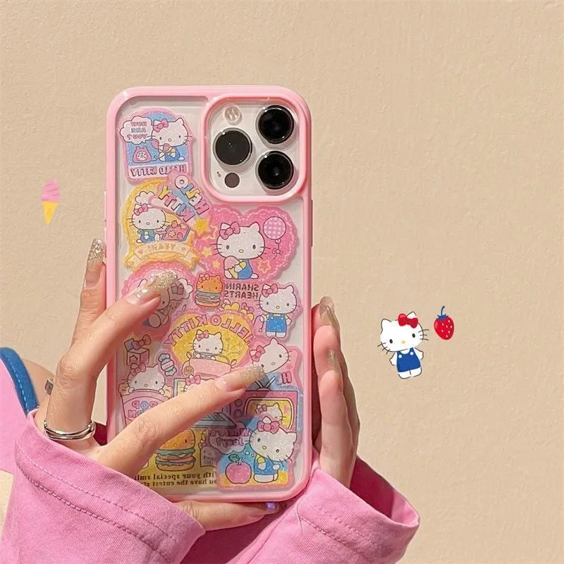 Kawaii Sticker iPhone Case