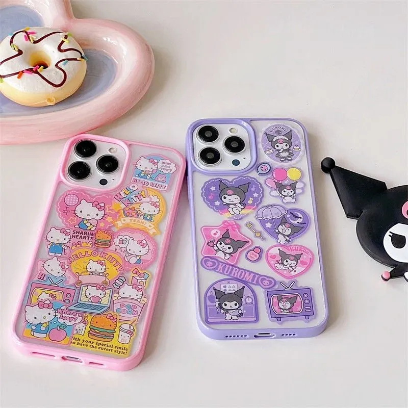 Kawaii Sticker iPhone Case