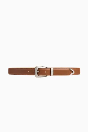 KHAITE Benny Belt - Dark Tan KHAITE