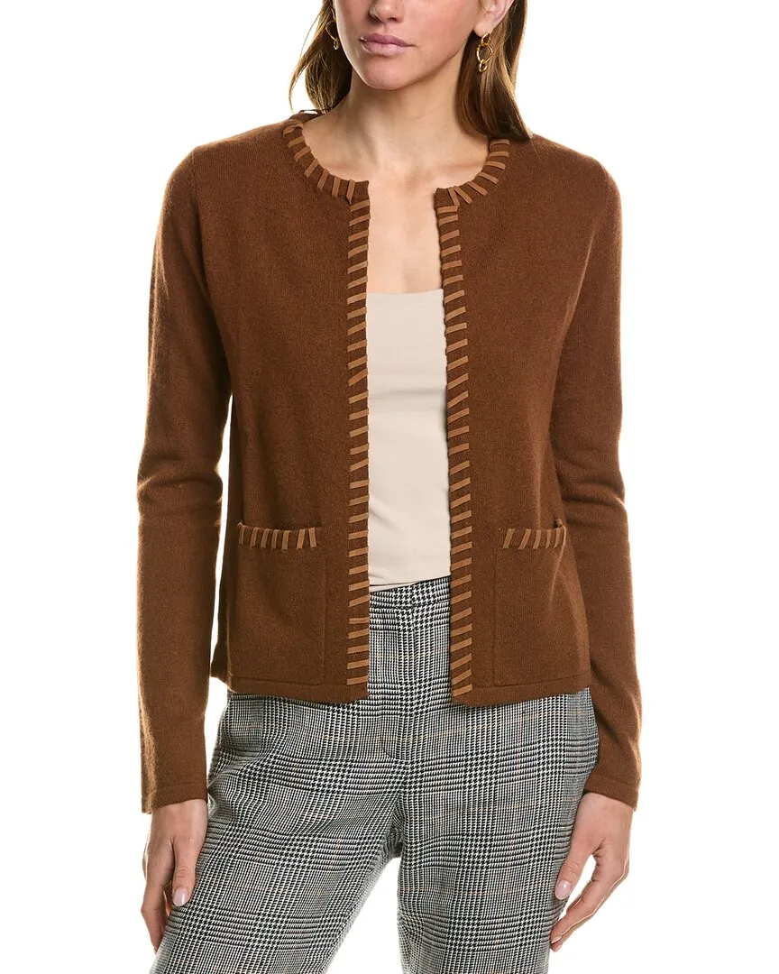 Kier   J Whipstitch Cashmere Cardigan