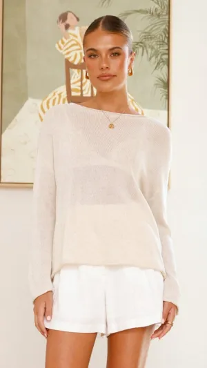 Lakoa Knit Top - Natural Billy J