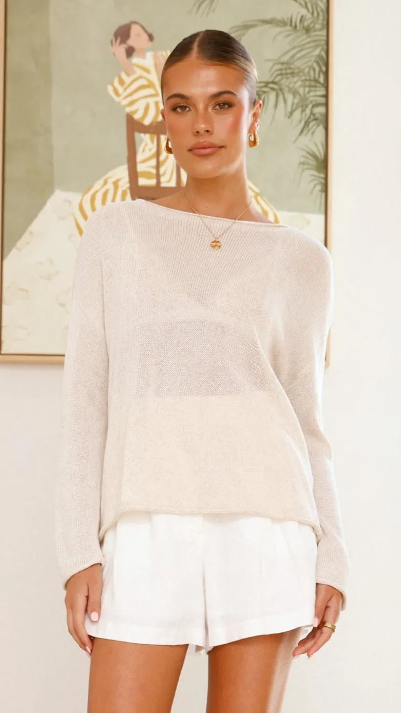 Lakoa Knit Top - Natural Billy J