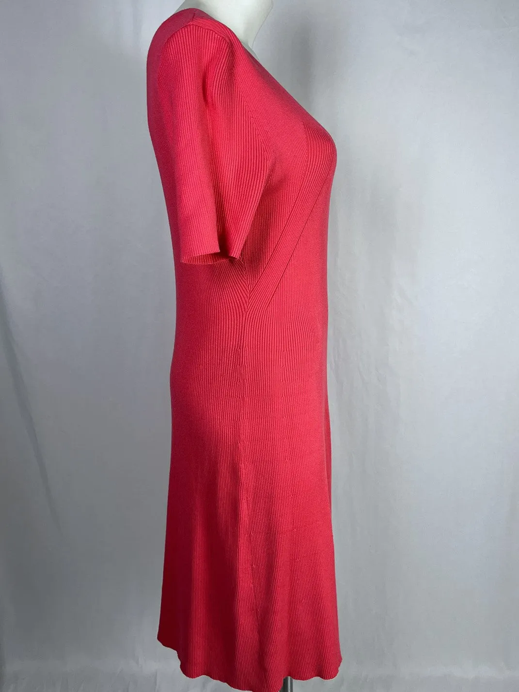Lane Bryant Size 18W Neon Peach Ribbed Dress NWT