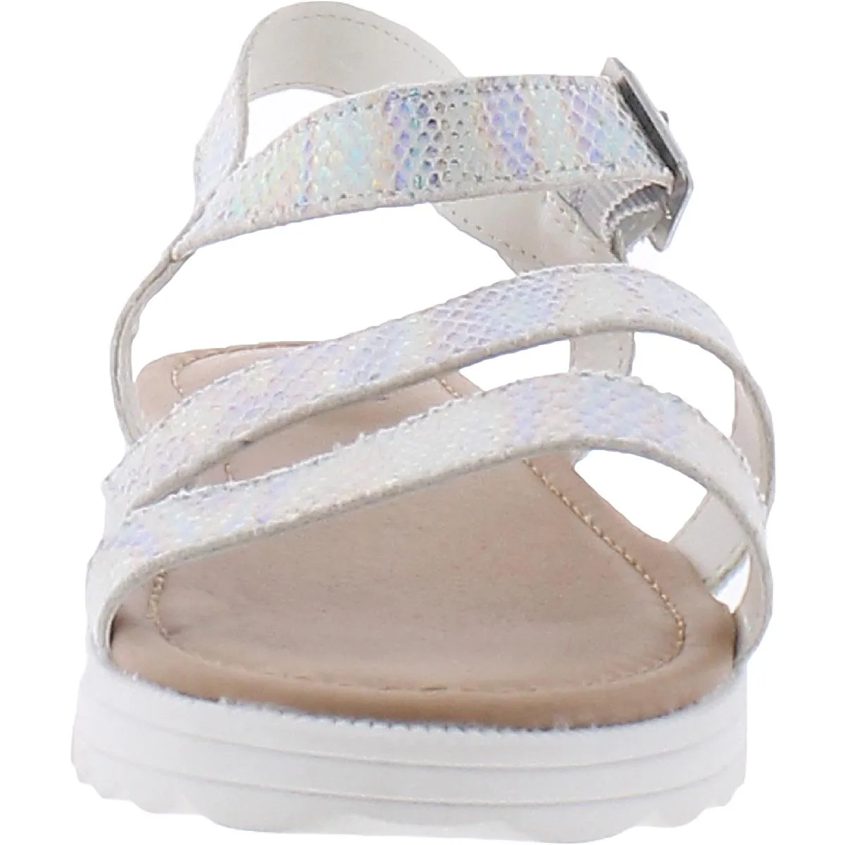 Lido Girls Metallic Slingback Flat Sandals