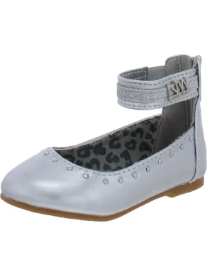 Lil Mimi Girls Glitter Metallic Ballet Flats