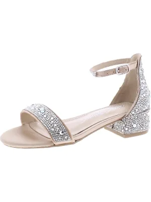 Mari Girls Rhinestone Dressy Block Heel