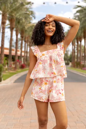 Meadows Call Multi Floral Print Two Piece Set SALE