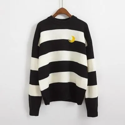 Moon Child Pastel Knit Sweater