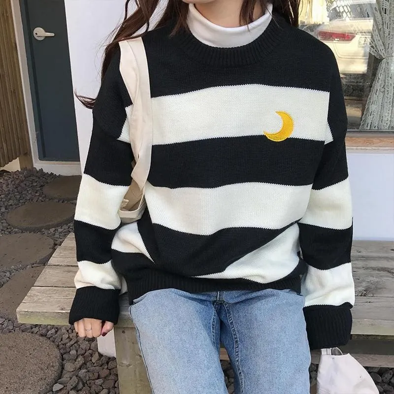 Moon Child Pastel Knit Sweater