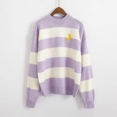 Moon Child Pastel Knit Sweater