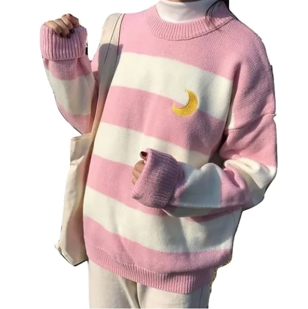Moon Child Pastel Knit Sweater