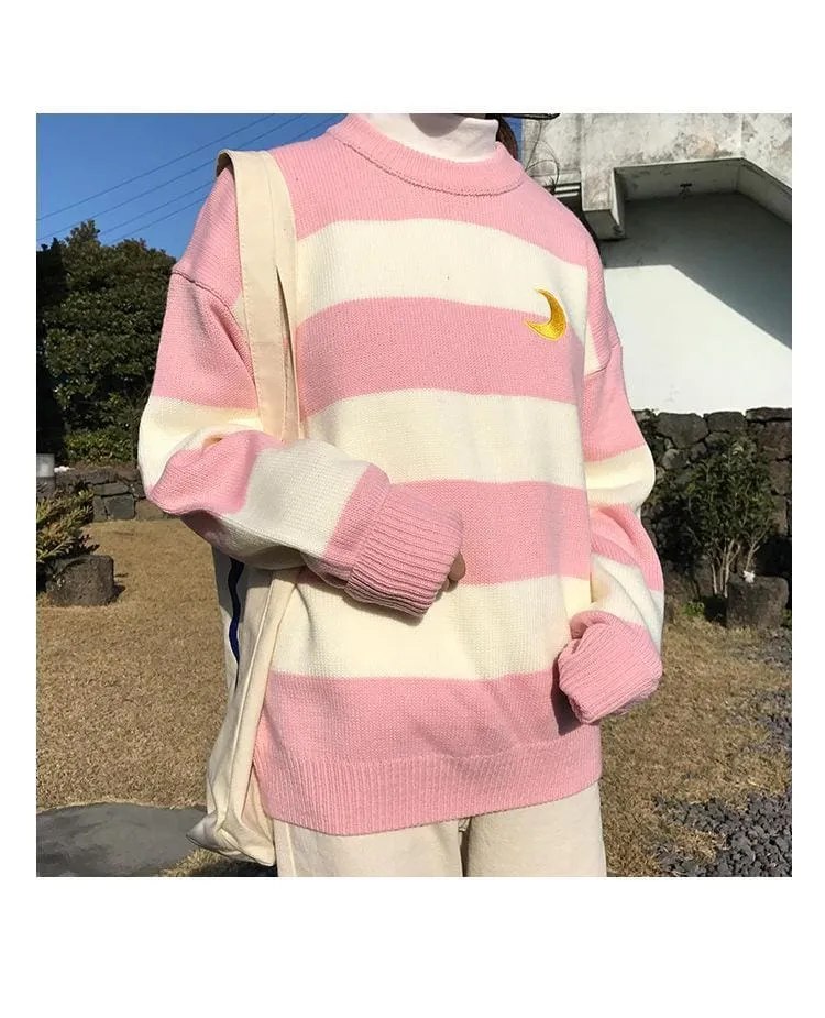 Moon Child Pastel Knit Sweater