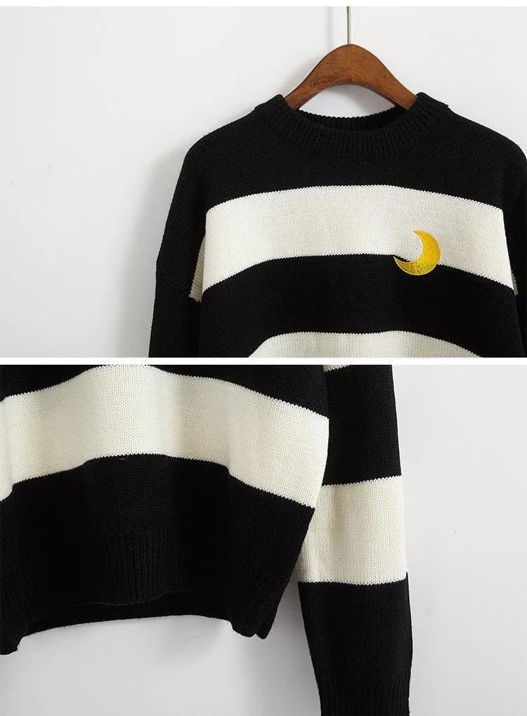 Moon Child Pastel Knit Sweater
