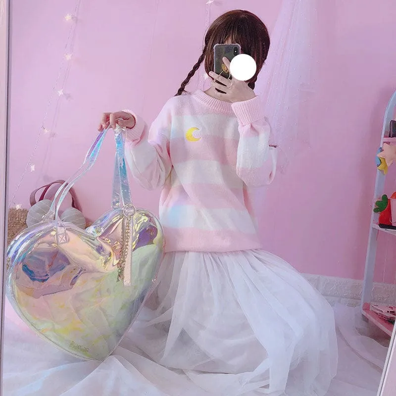 Moon Child Pastel Knit Sweater