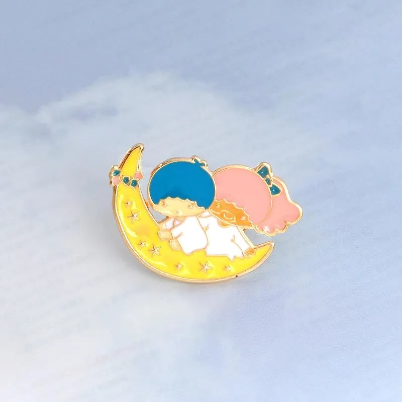 Moon Ride Enamel Pin