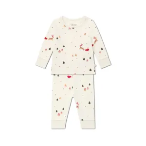 MORI Jolly Journey Pyjamas - Tofu Christmas Print