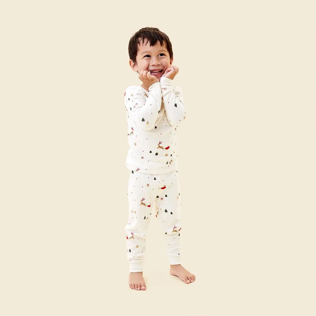 MORI Jolly Journey Pyjamas - Tofu Christmas Print