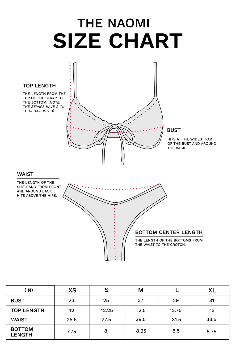 Naomi Two Piece Swimsuit - Bottoms