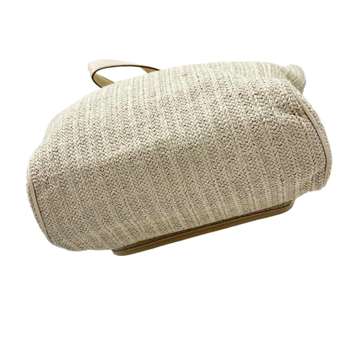 NWT MARC JACOBS Raffia & Leather Ivory TOTE Bag Purse