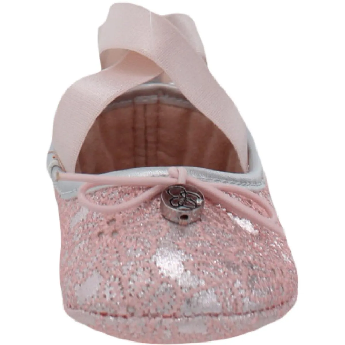 Oona Girls Metallic Ankle Strap Ballet Flats