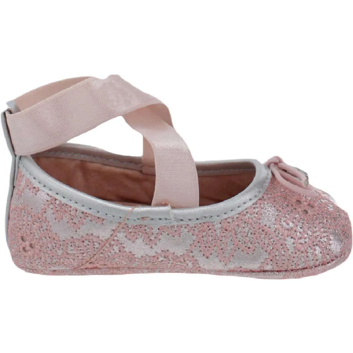 Oona Girls Metallic Ankle Strap Ballet Flats