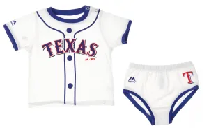 Outerstuff MLB Infants Texas Rangers 2 Piece Windsuit Jacket and Pant Set