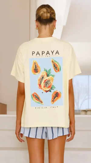 Papaya Top and Shorts Set - Yellow/Blue Billy J