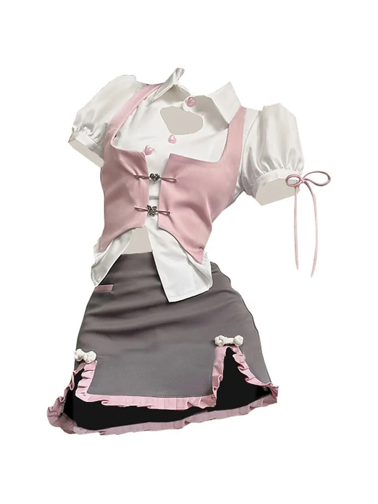 Pastel Academia Outfit Set
