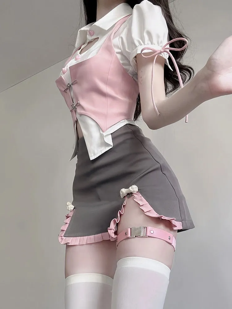 Pastel Academia Outfit Set