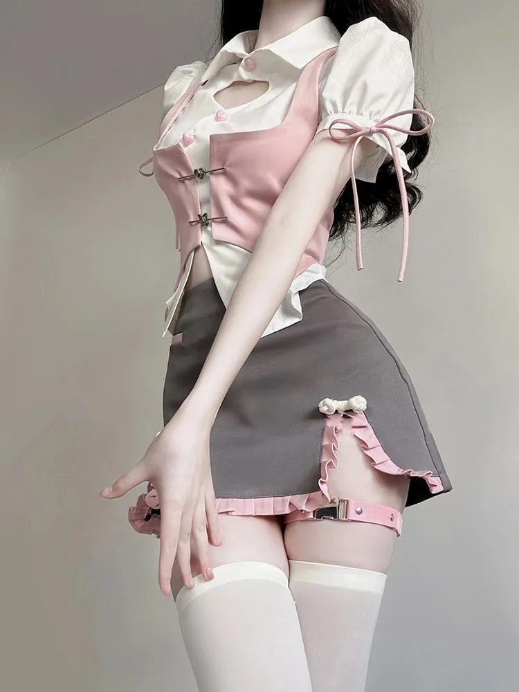 Pastel Academia Outfit Set
